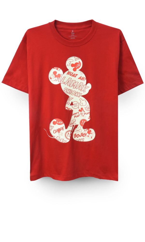 MICKEY SILHOUETTE GLOW T SHIRT