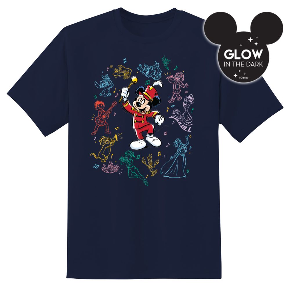 DISNEY 100 MUSIC WONDER GLOW T SHIRT