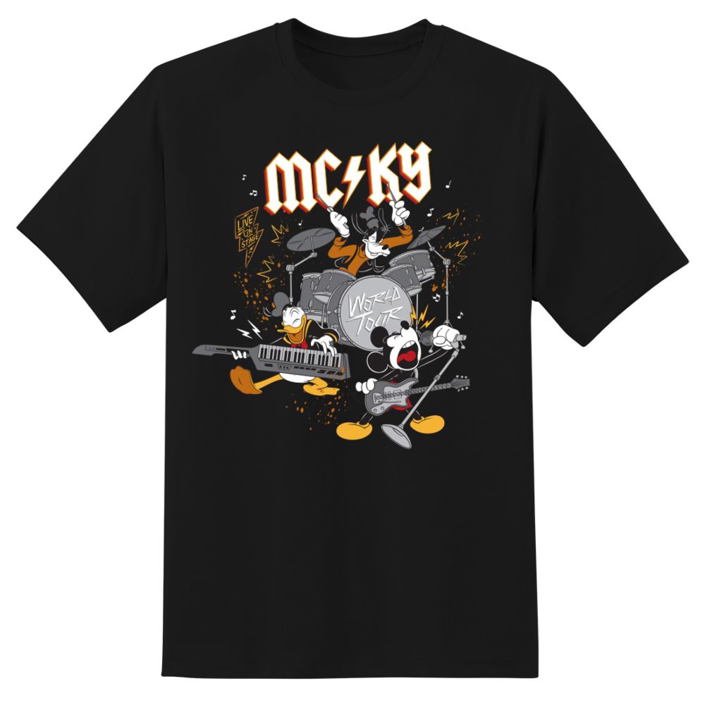 DISNEY 100 MCKY ROCK BAND T-SHIRT