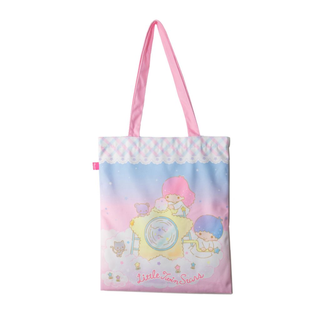SANRIO LITTLE TWIN STARS CLOUDS CANVAS TOTE BAG