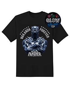 MARVEL BLACK PANTHER FOREVER GLOW T-SHIRT