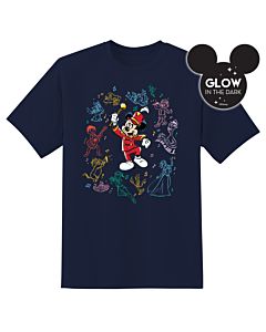 DISNEY 100 MUSIC & WONDER GLOW T-SHIRT