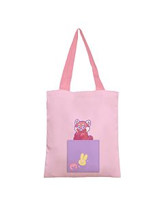 TURNING RED TAMAGOTCHI CANVAS TOTE BAG