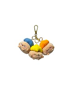 PREORDER: MR MERLION 3.5" GEM COOKIES PINK WHITE GREEN PLUSH KEYRING