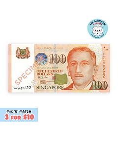 MR MERLION 100 DOLLARS NOTE STICKER