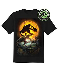 JURASSIC WORLD JW YELLOW LOGO GLOW T-SHIRT