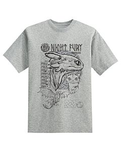 HTTYD NIGHT FURY STATS SKETCH T-SHIRT
