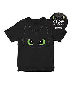 HTTYD TOOTHLESS CUTE BIG FACE FRONT BACK T-SHIRT - KIDS